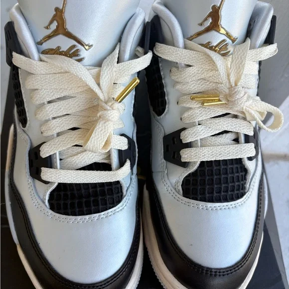 Jordan Kids Sneakers White Black Gold